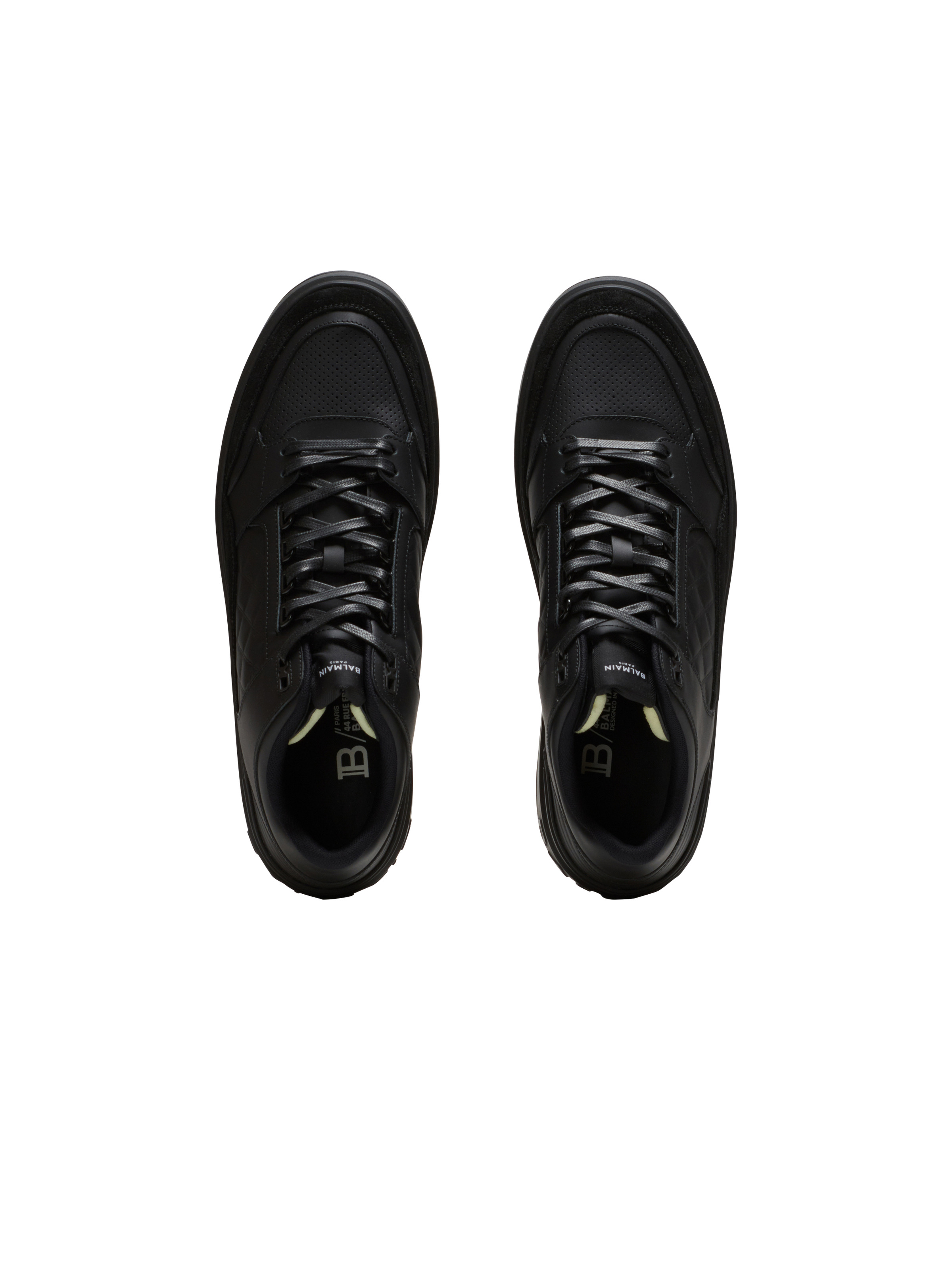 B-Court mid-top leather trainers - 3