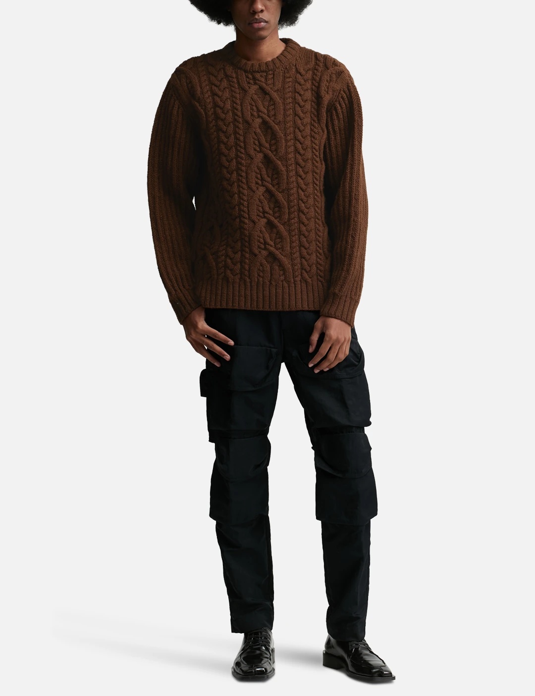 MEZZI CABLE KNIT SWEATER - 5