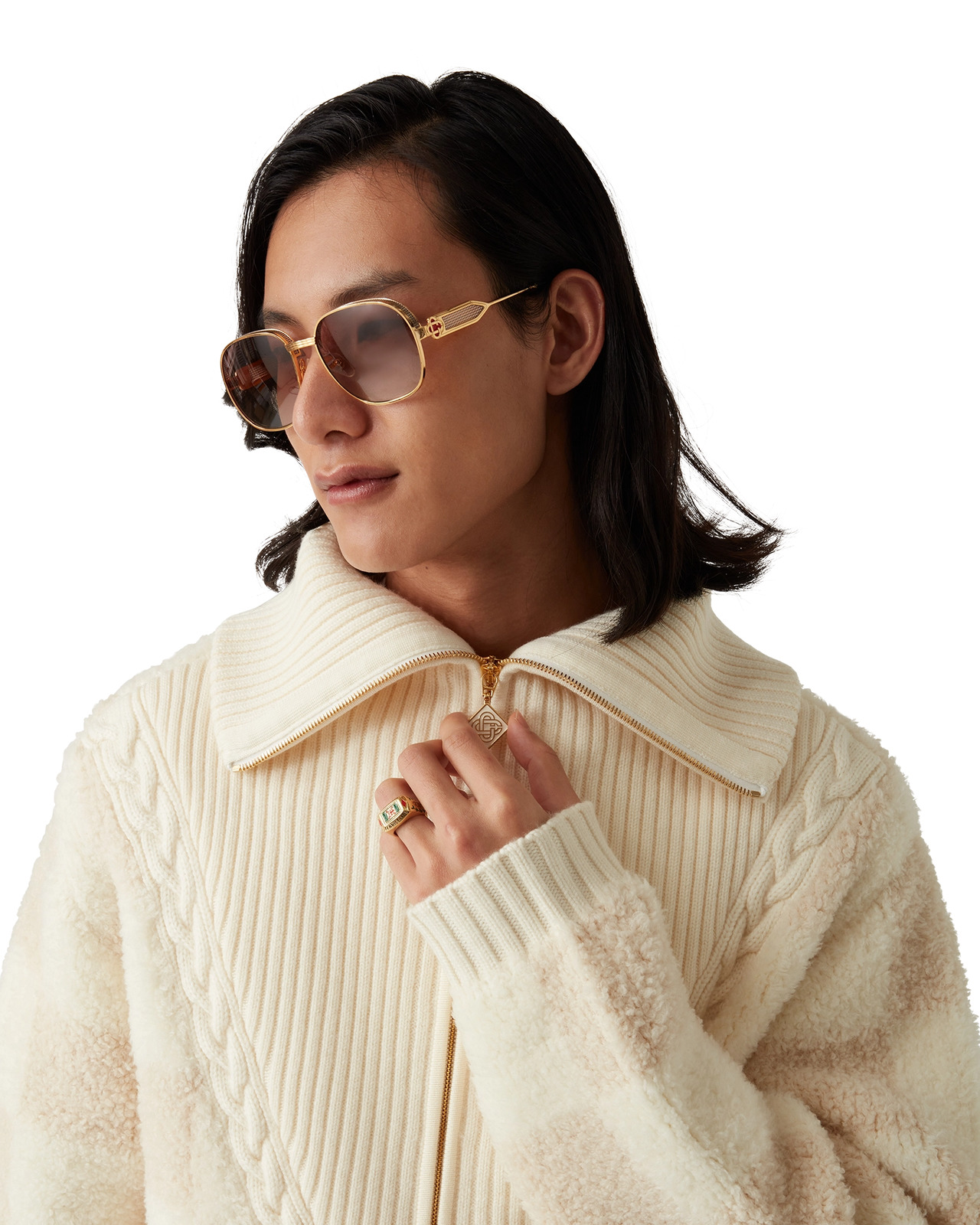 Merino Fleece Jacket | Casablanca Paris - 5