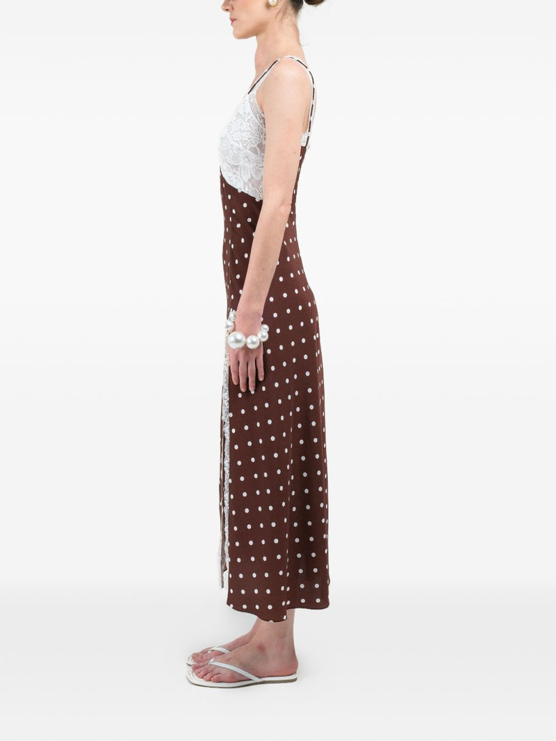 polka-dots lace maxi dress 5