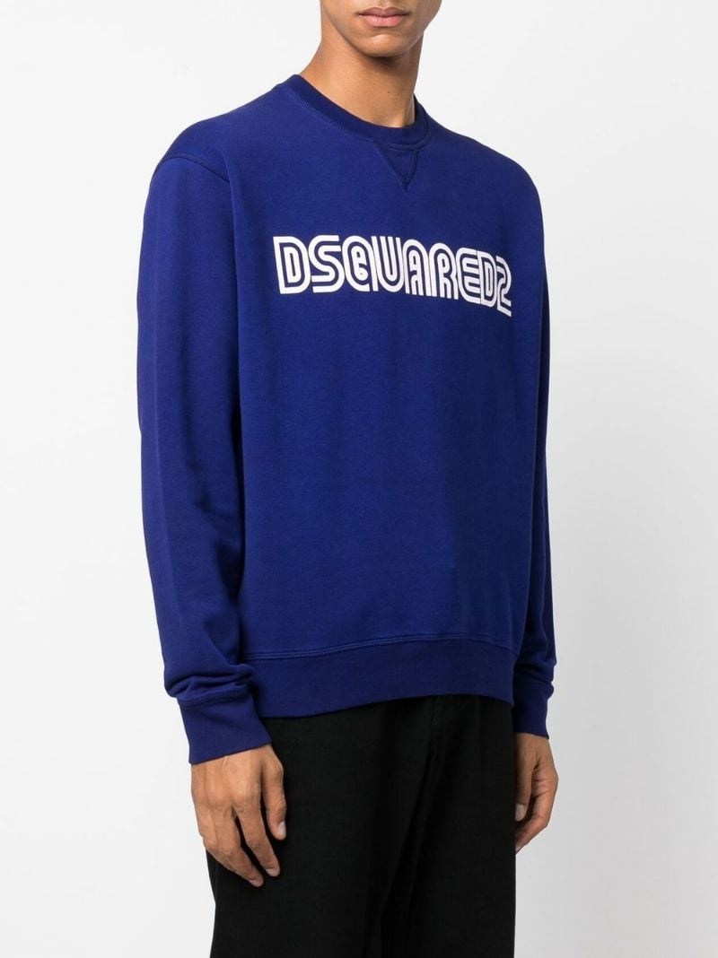 logo crew-neck sweatshirt - 3