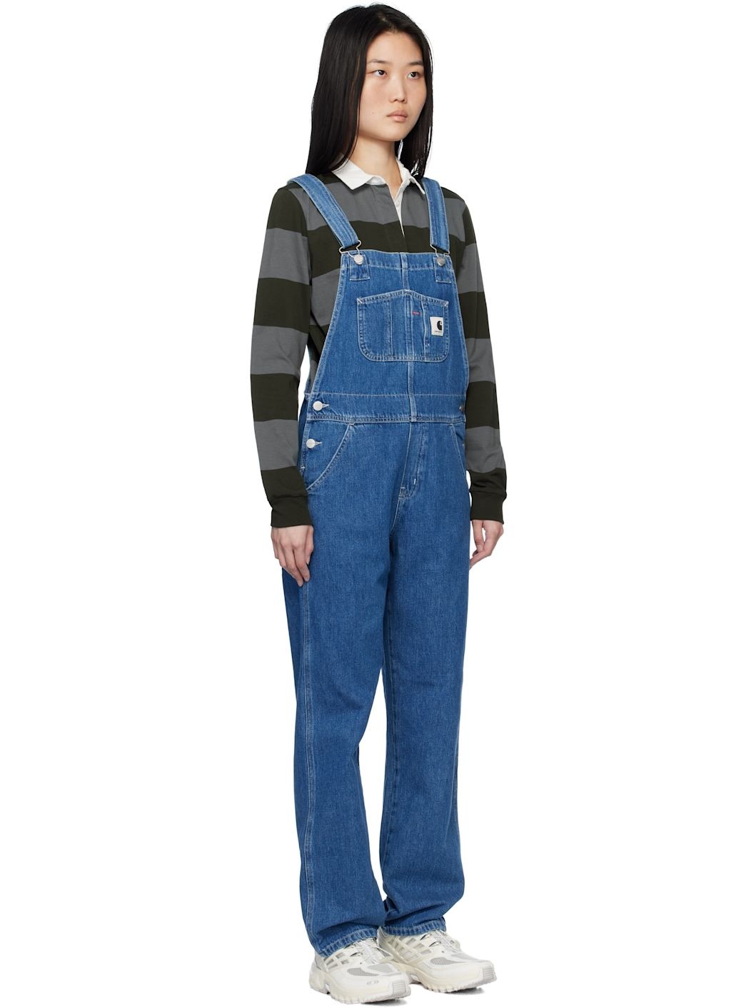 Blue Bib Straight Denim Overalls - 2