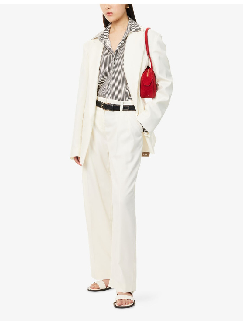 The Frankie Shop Daytona Pleated Wool Trousers outlook