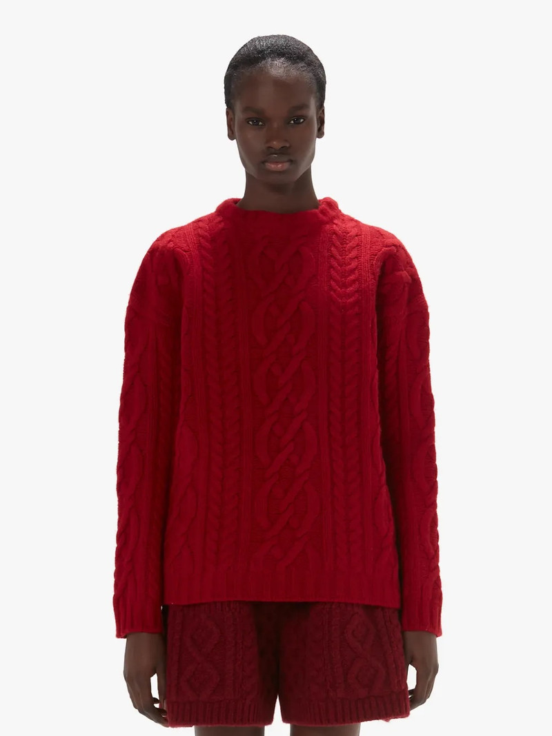 JW Anderson CABLE KNIT CREWNECK SWEATER outlook