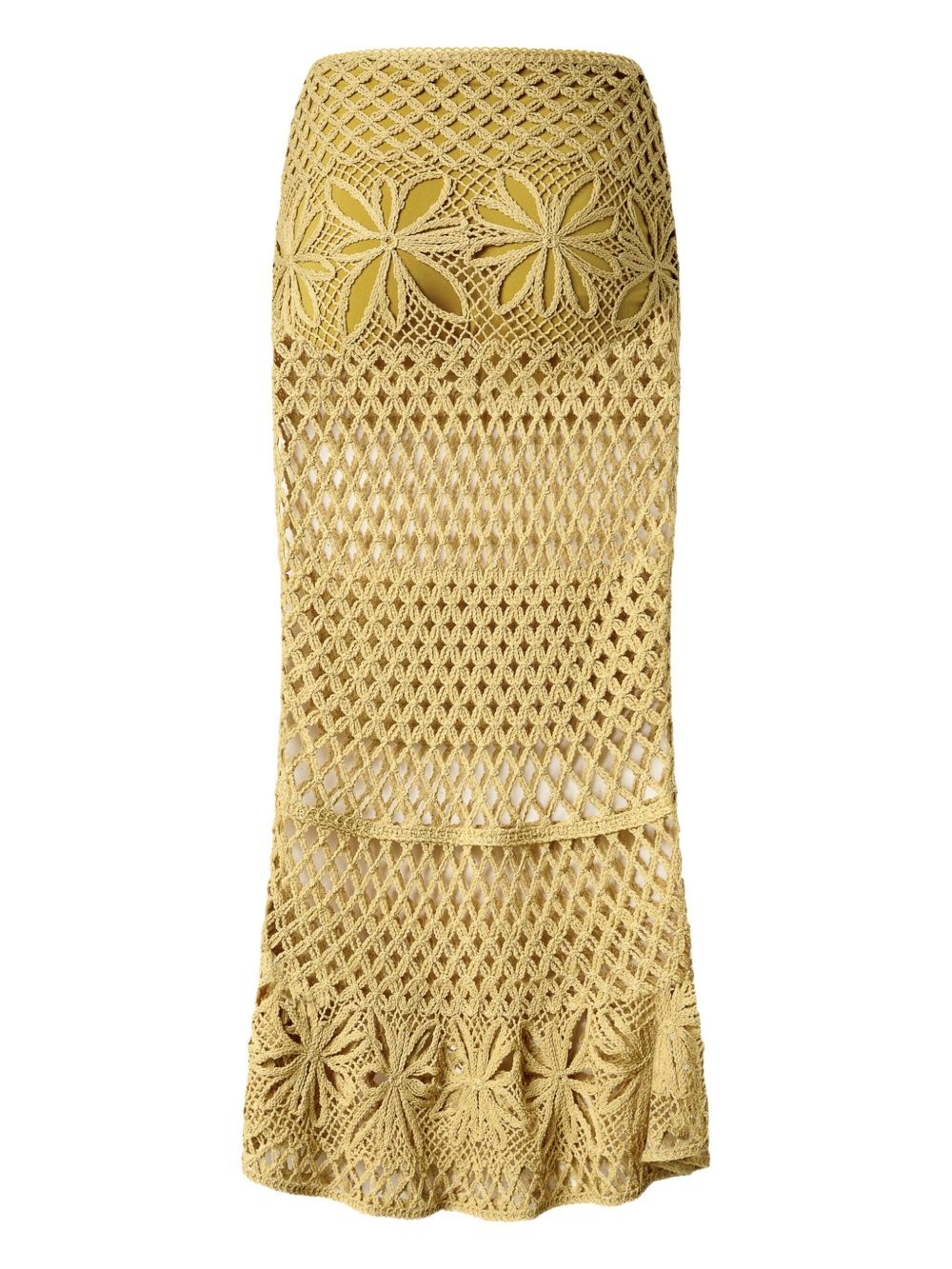 crochet-knit skirt - 2