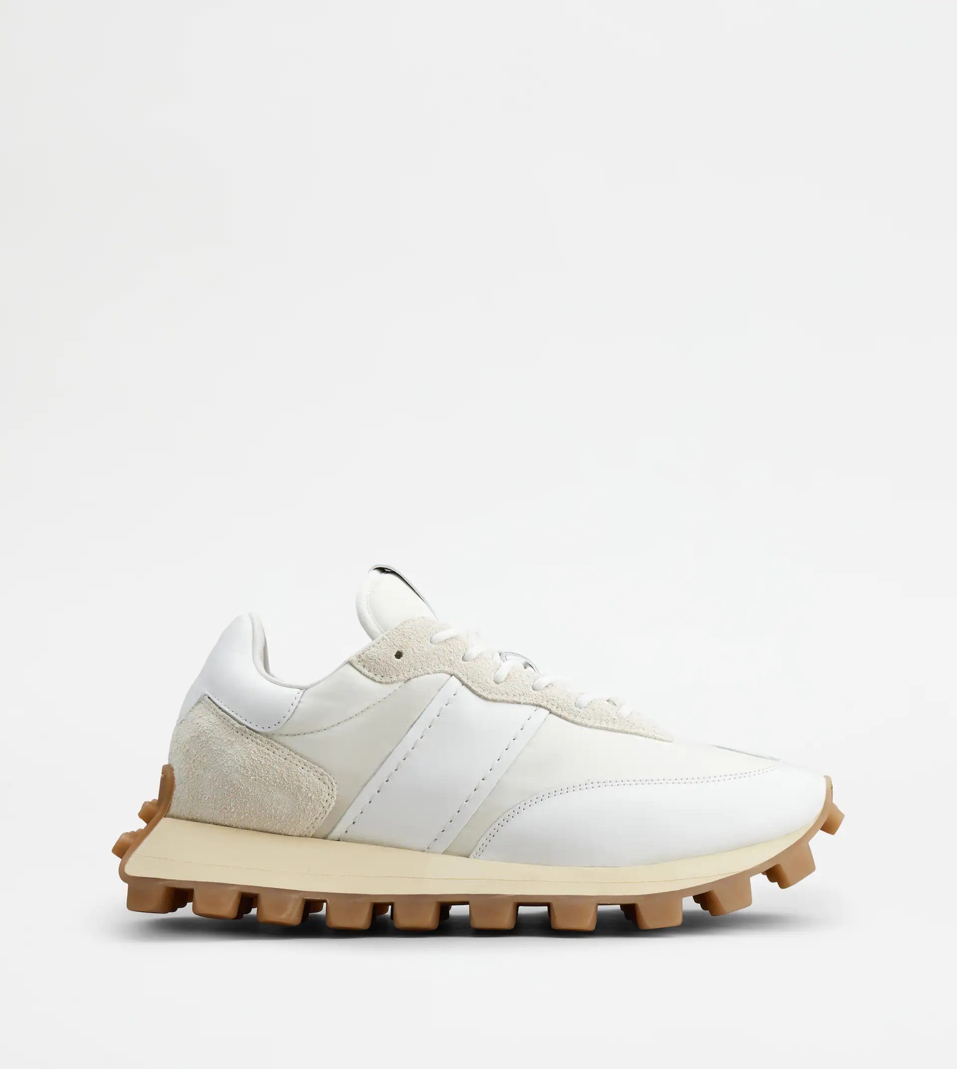 SNEAKERS TOD'S 1T IN LEATHER AND FABRIC - WHITE - 1