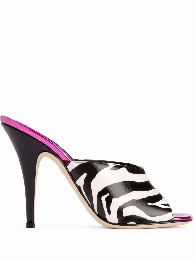 Earthshine zebra-detail sandals - 1