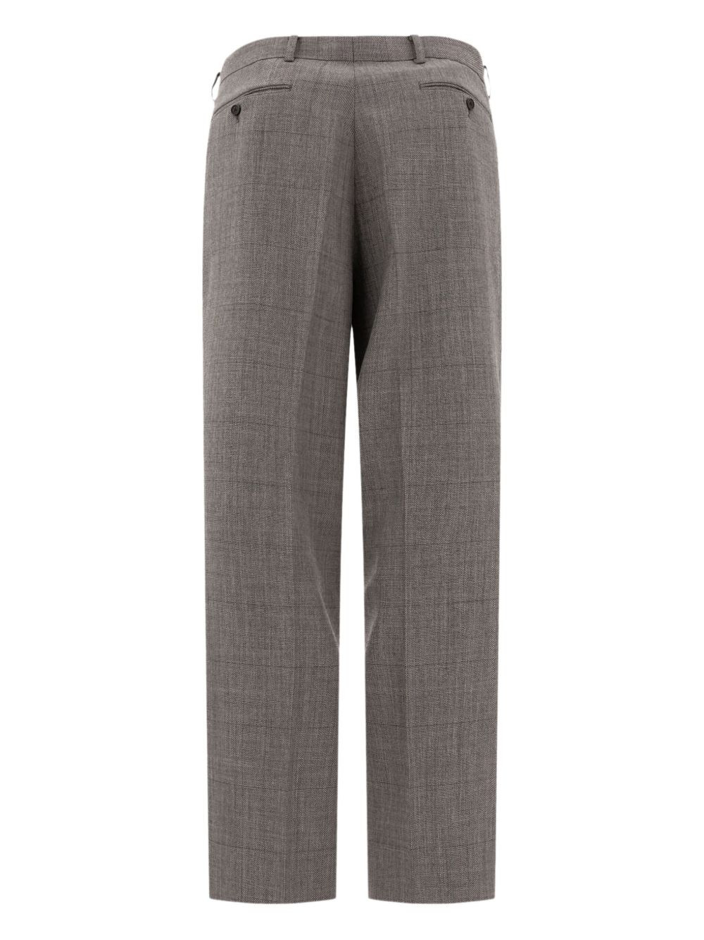 pleated-front wool trousers - 2