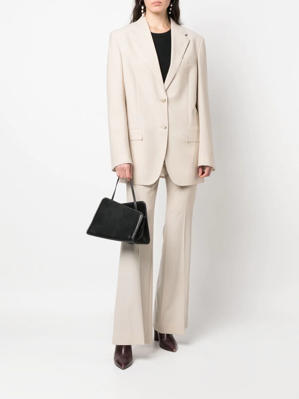 Slant leather shoulder bag - 2