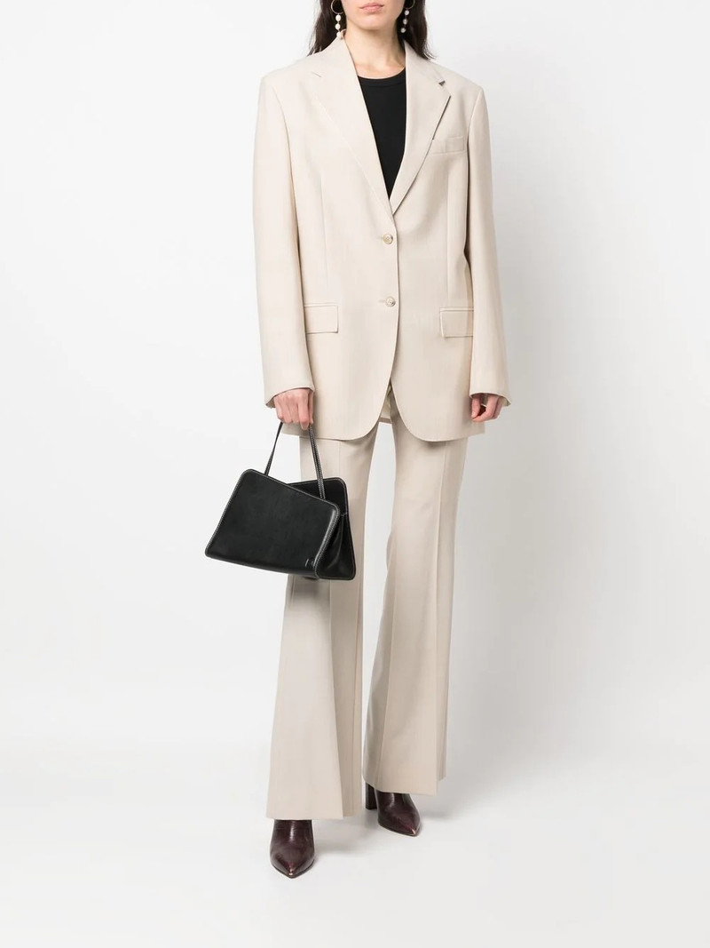 Yuzefi Slant leather shoulder bag outlook