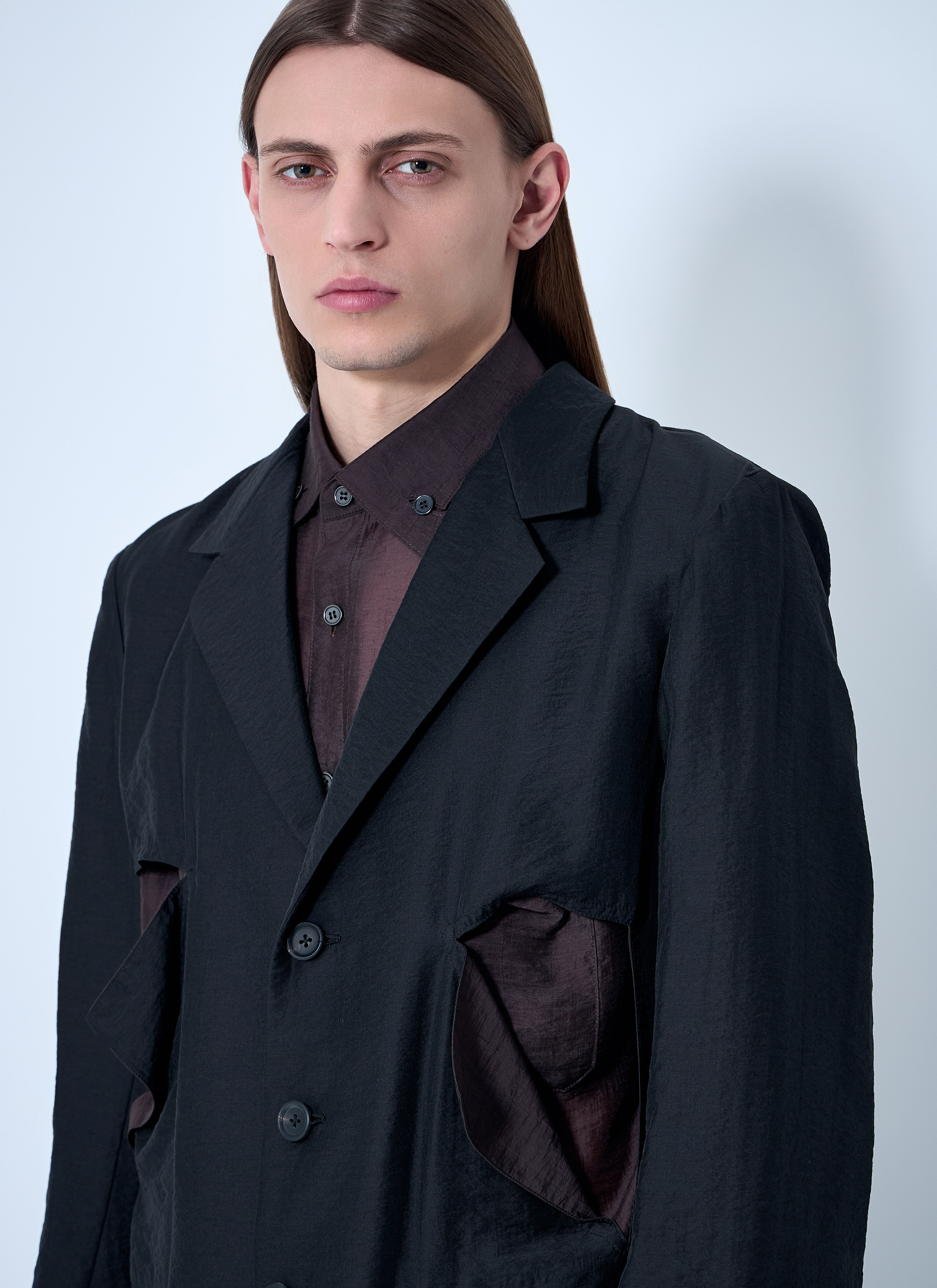 Cut-Off Single-Breasted Blazer - 5