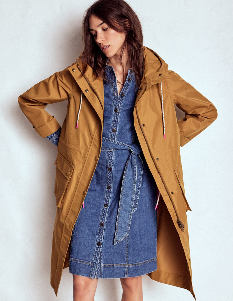 Longline Rain Mac-Hazelnut Brown 4