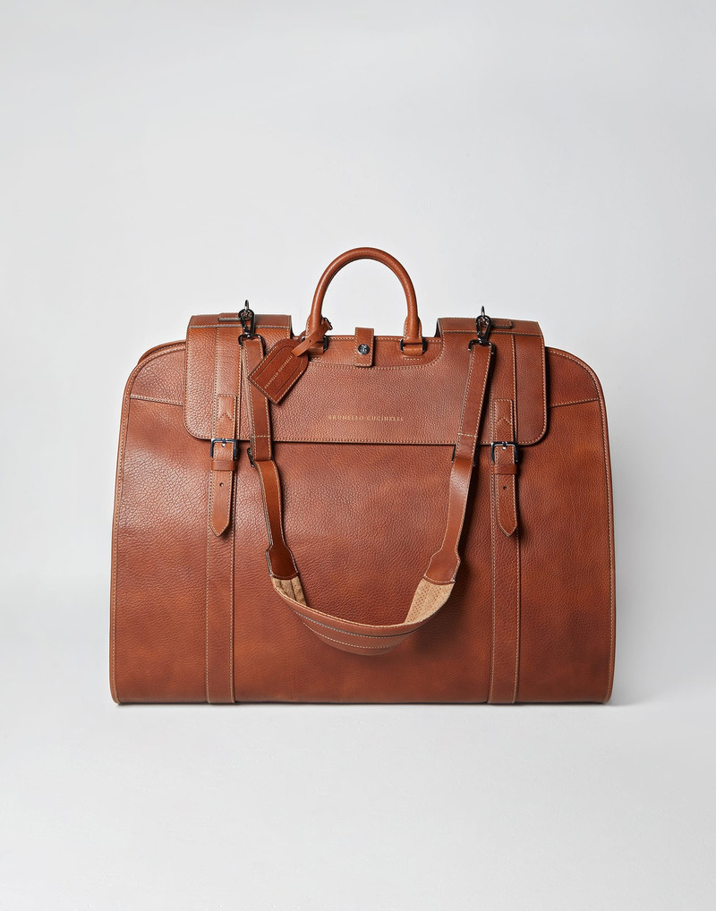 Grained calfskin suit carrier 1