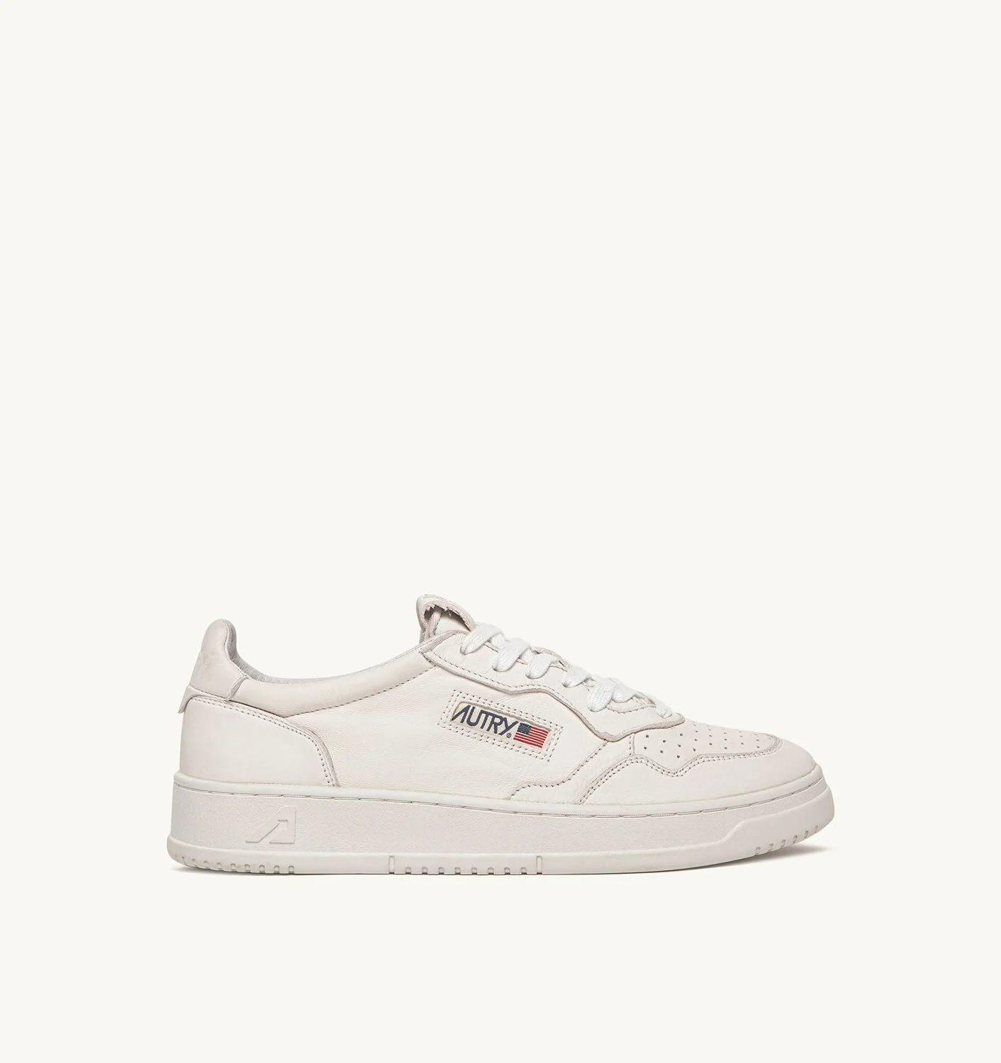 MEDALIST LOW SNEAKERS IN OPTICAL WHITE SUPER SOFT NAPA LEATHER - 1