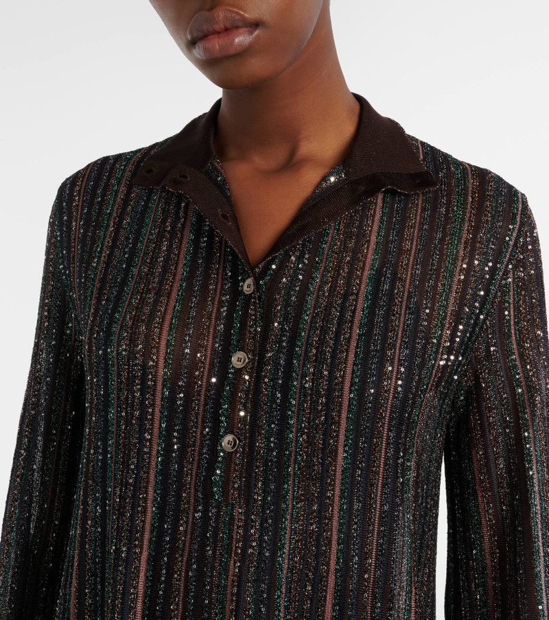 Sequined lamé maxi dress 6