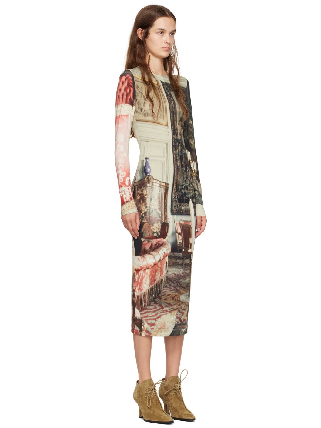 Multicolor Boulle Midi Dress - 2