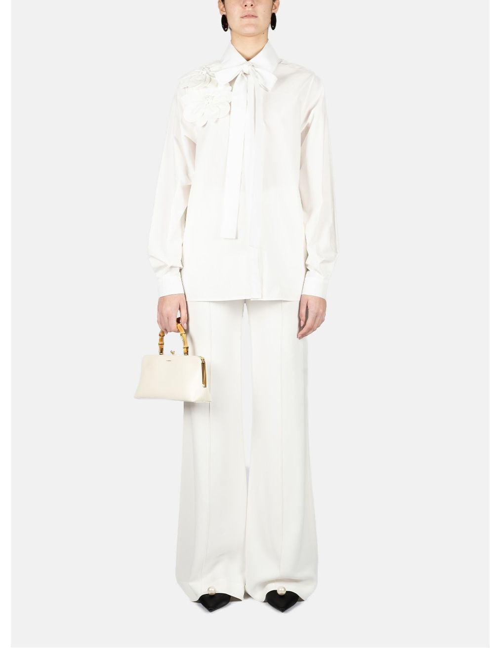 cady-texture trousers - 2