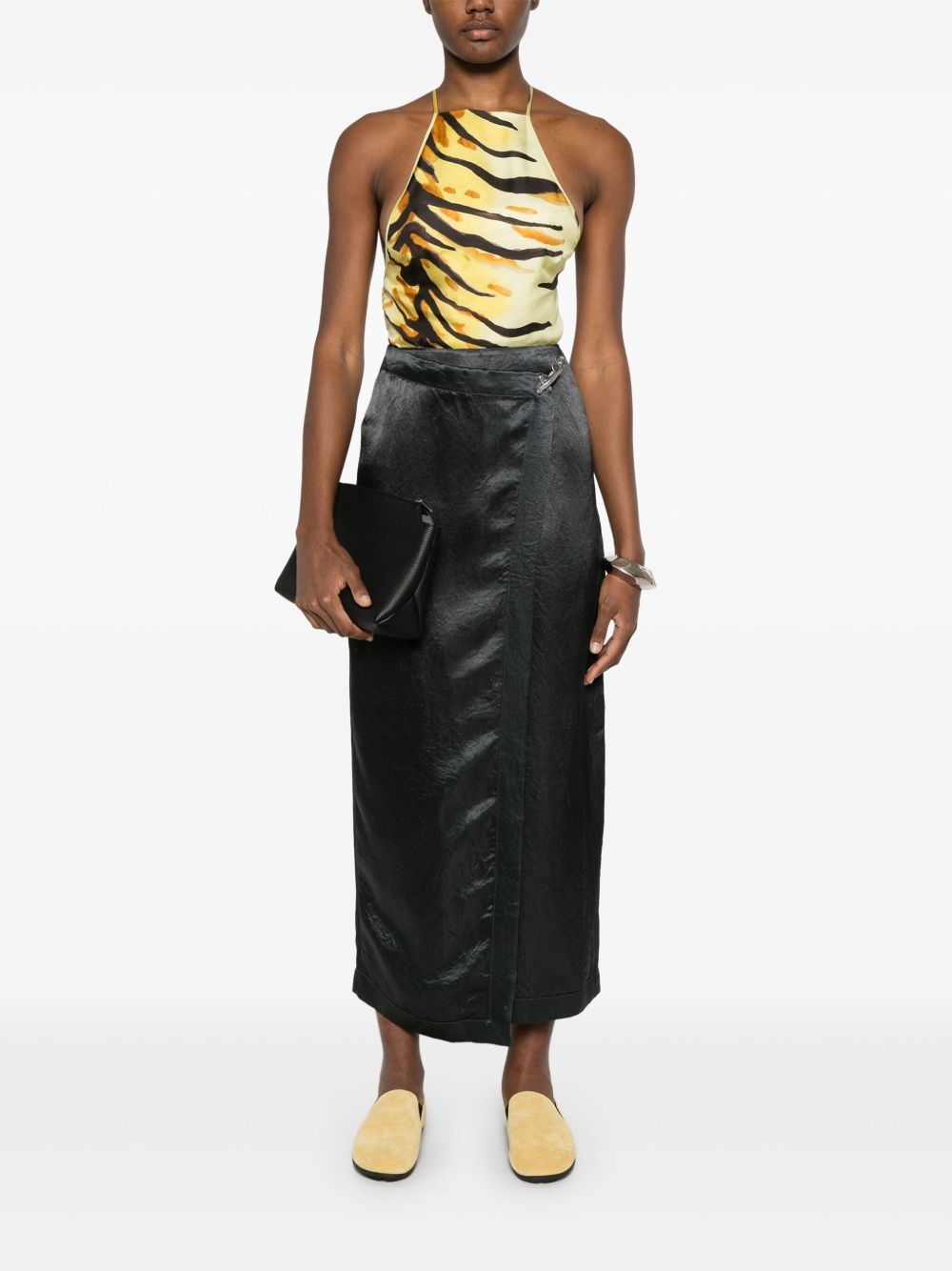 wrap midi skirt - 2