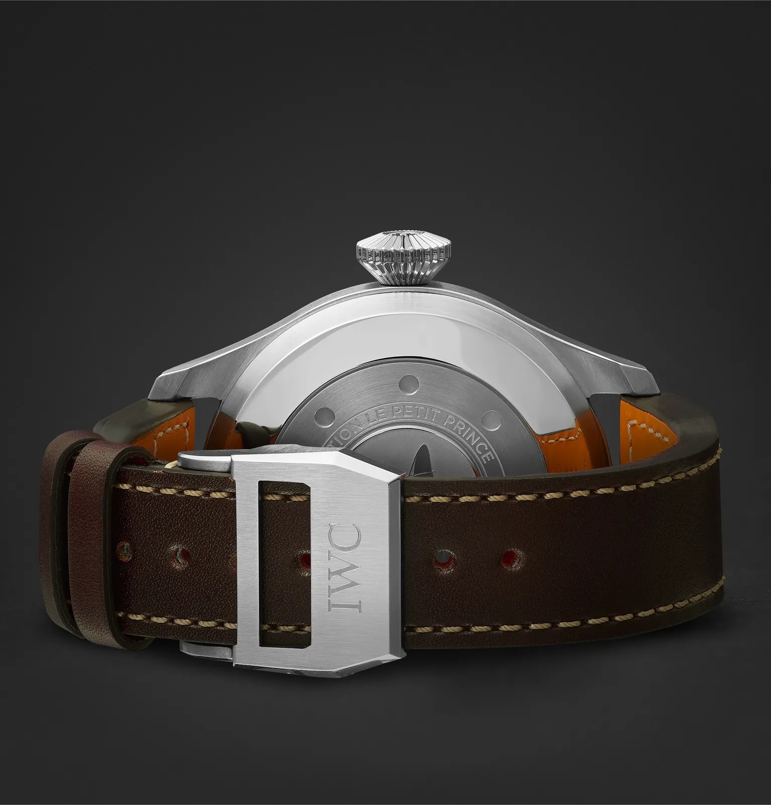 Big Pilot's Le Petit Prince Automatic 46mm Stainless Steel and Leather Watch, Ref. No. IW501002 - 3