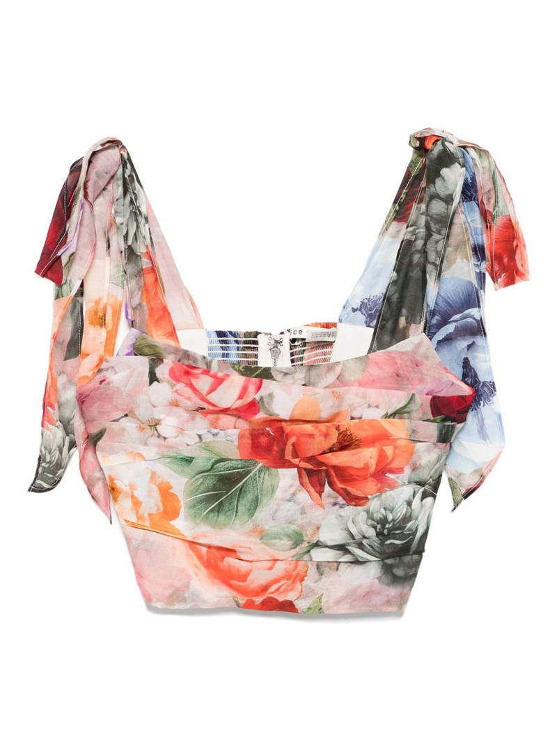floral-print tie-details blouse 1