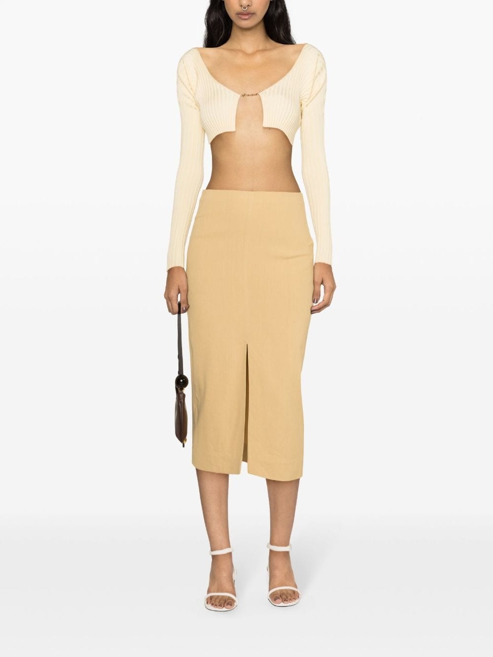 Mills front-slit skirt - 3