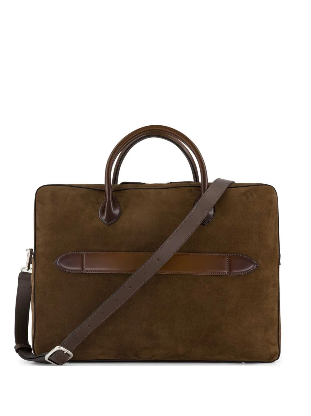 top-handles suede tote bag - 1