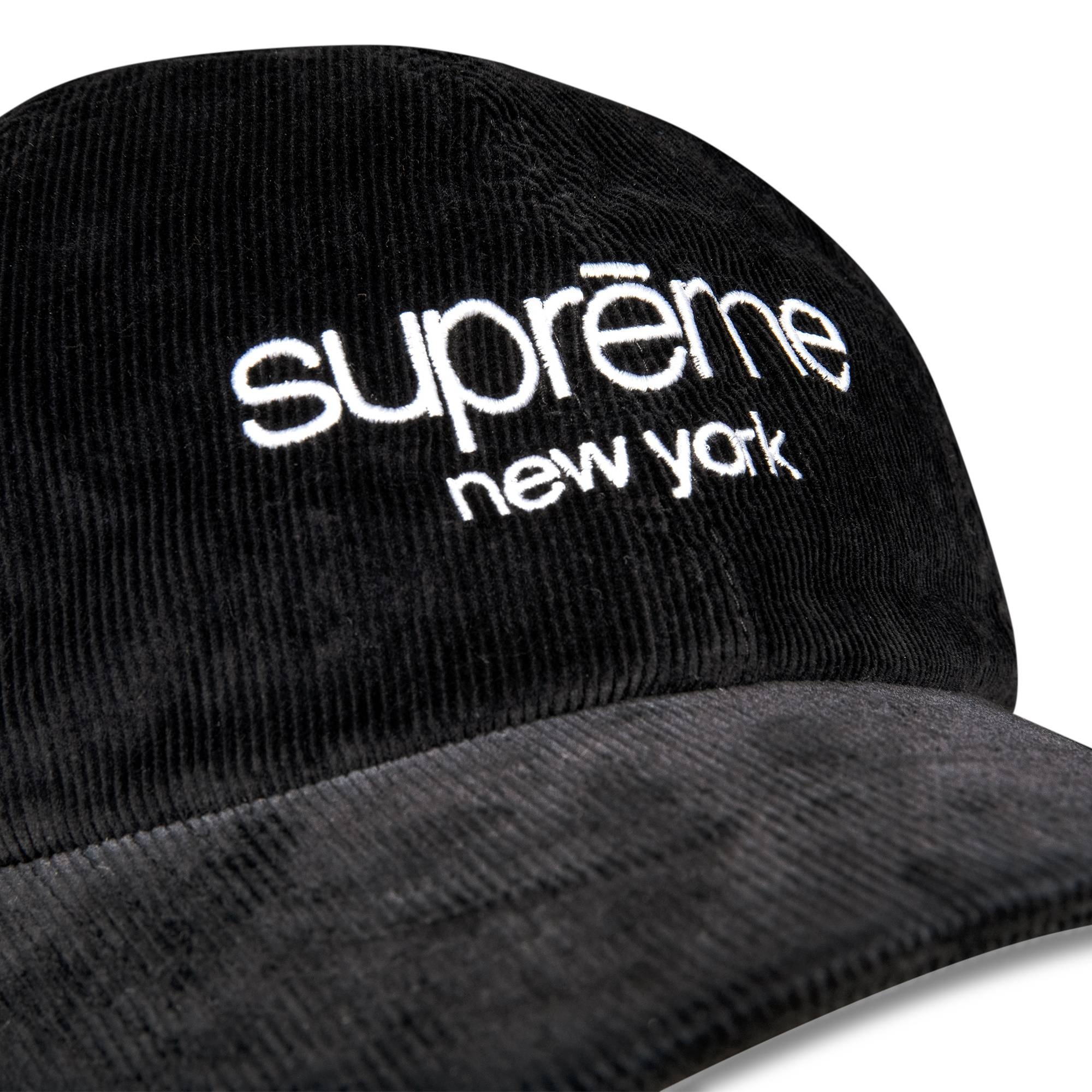 Supreme GORE-TEX Corduroy Classic Logo 6-Panel 'Black' - 3