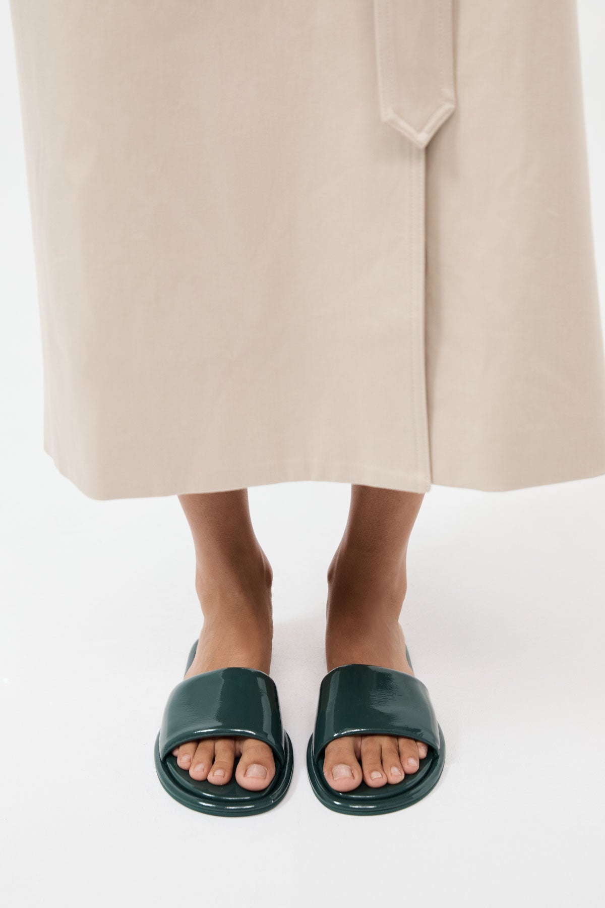 Soft Slipper - Patent Deep Green - 3
