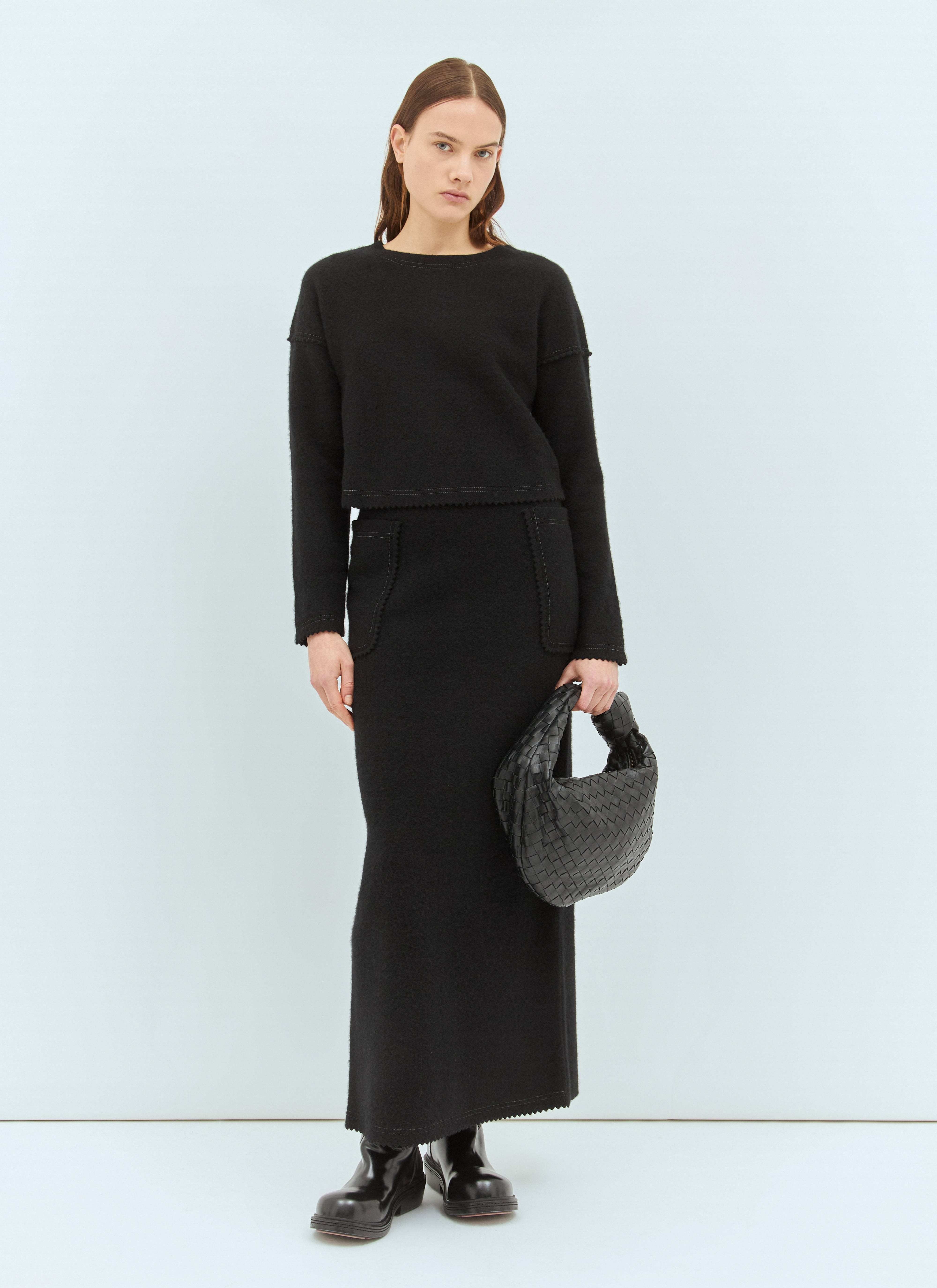 Max Mara Women Wool And Cashmere Cropped Sweater - 2