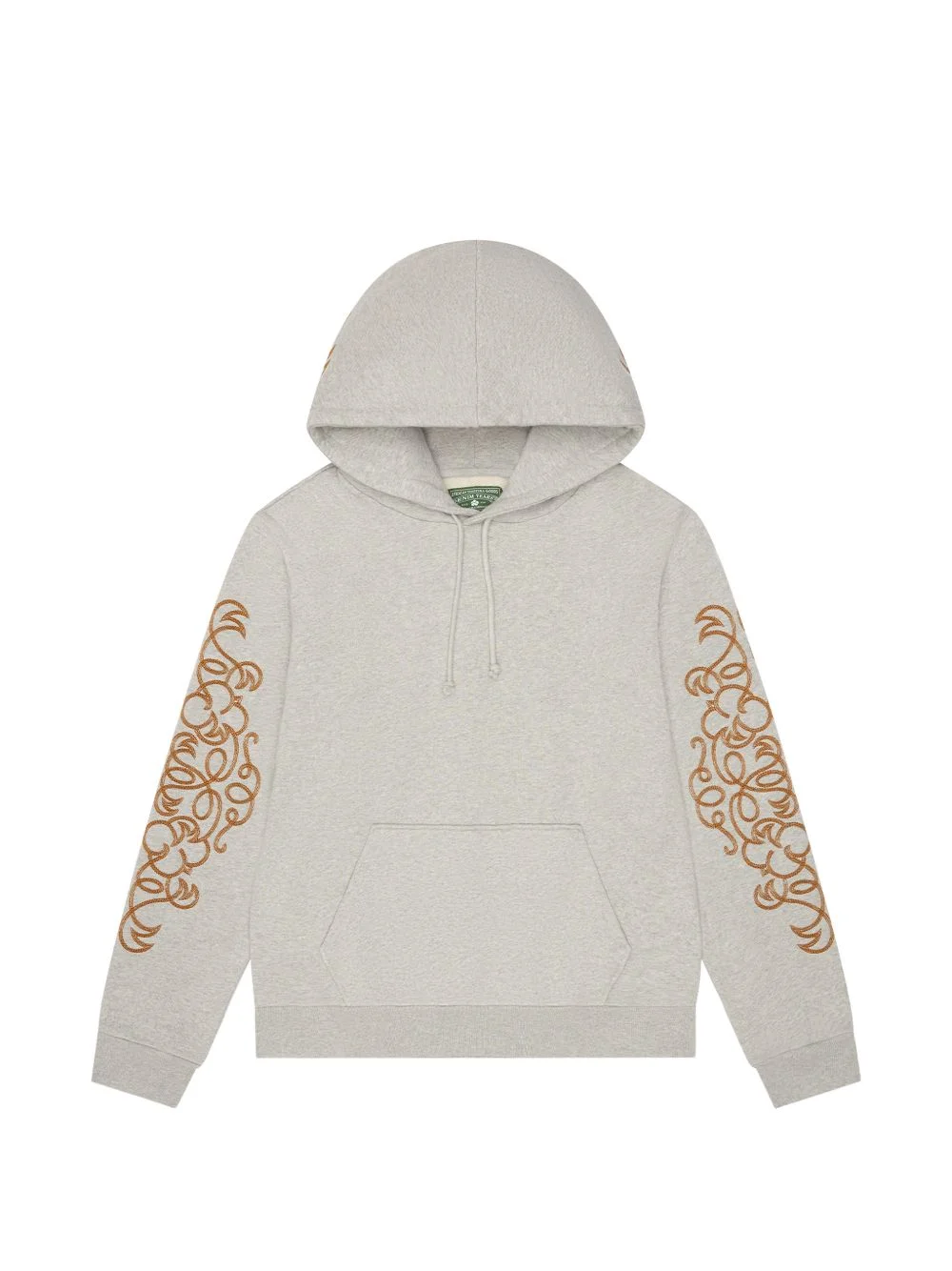 Western Embroidered cotton hoodie - 1