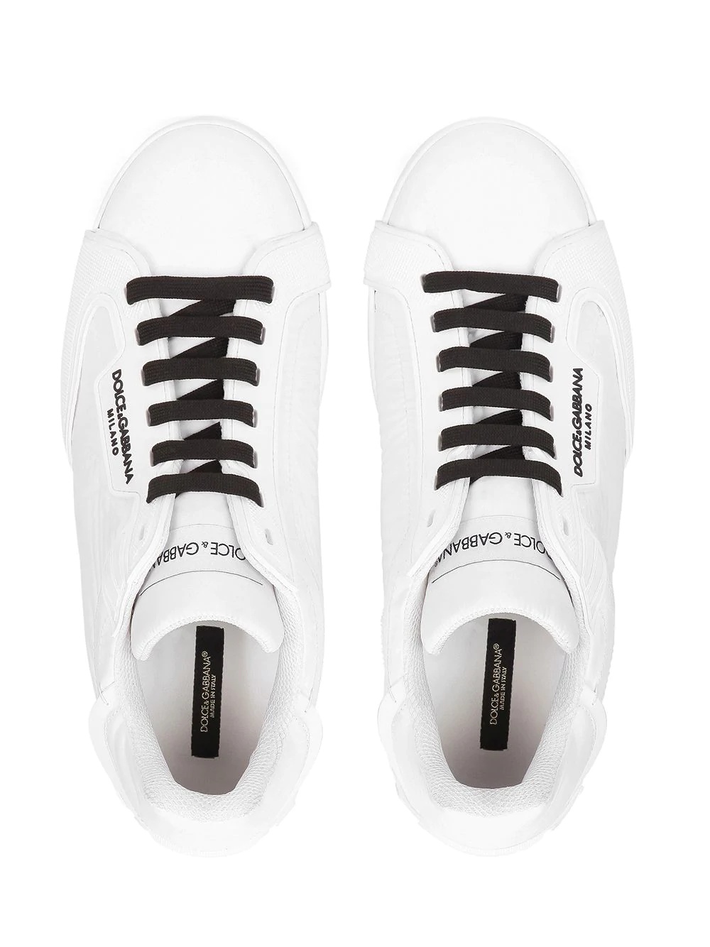 logo-print lace-up sneakers - 4