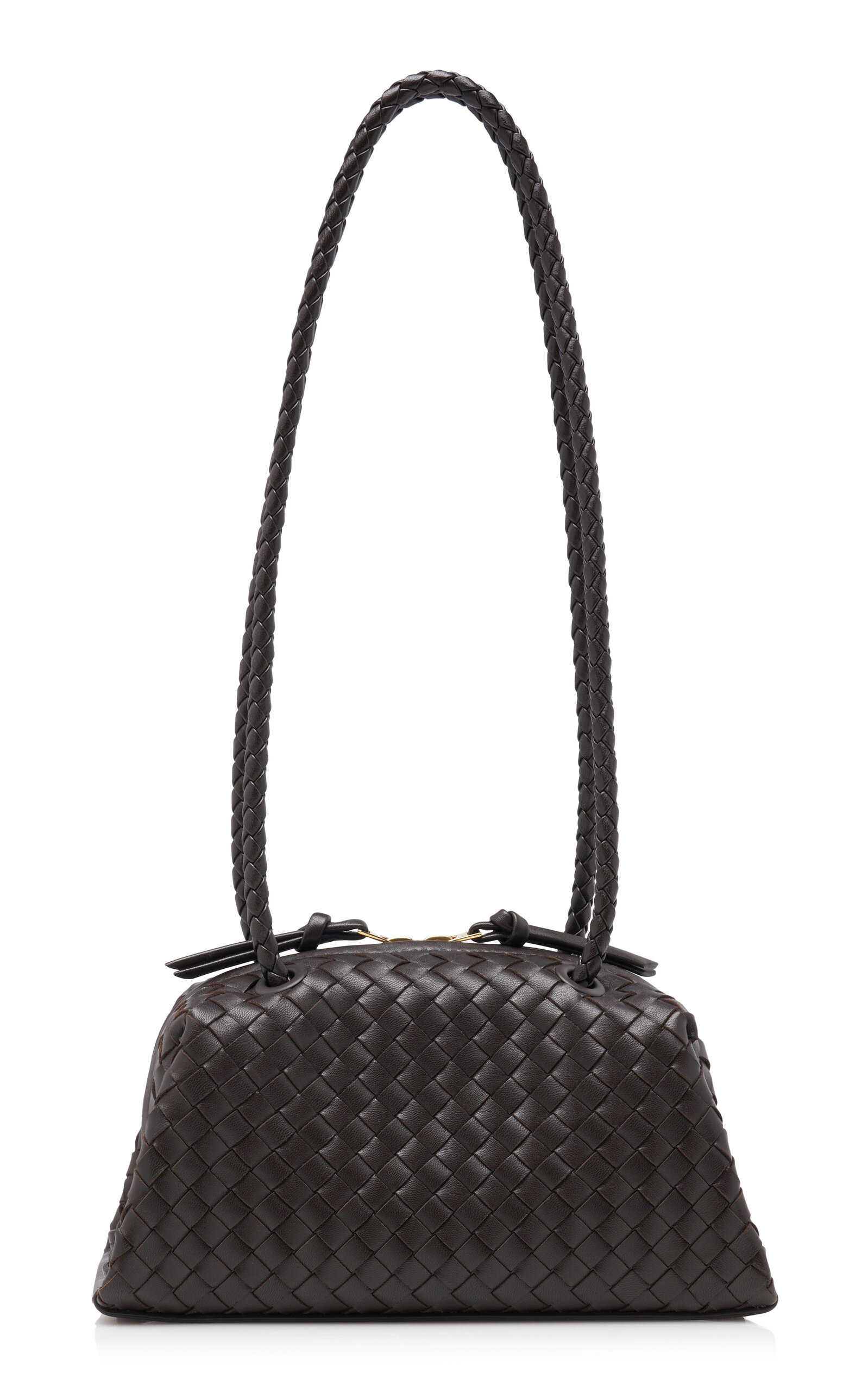 Tokyo Intrecciato Leather Shoulder Bag brown - 4