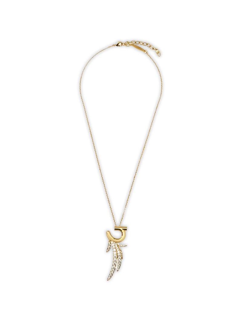 crystal-embellished pendant necklace 1