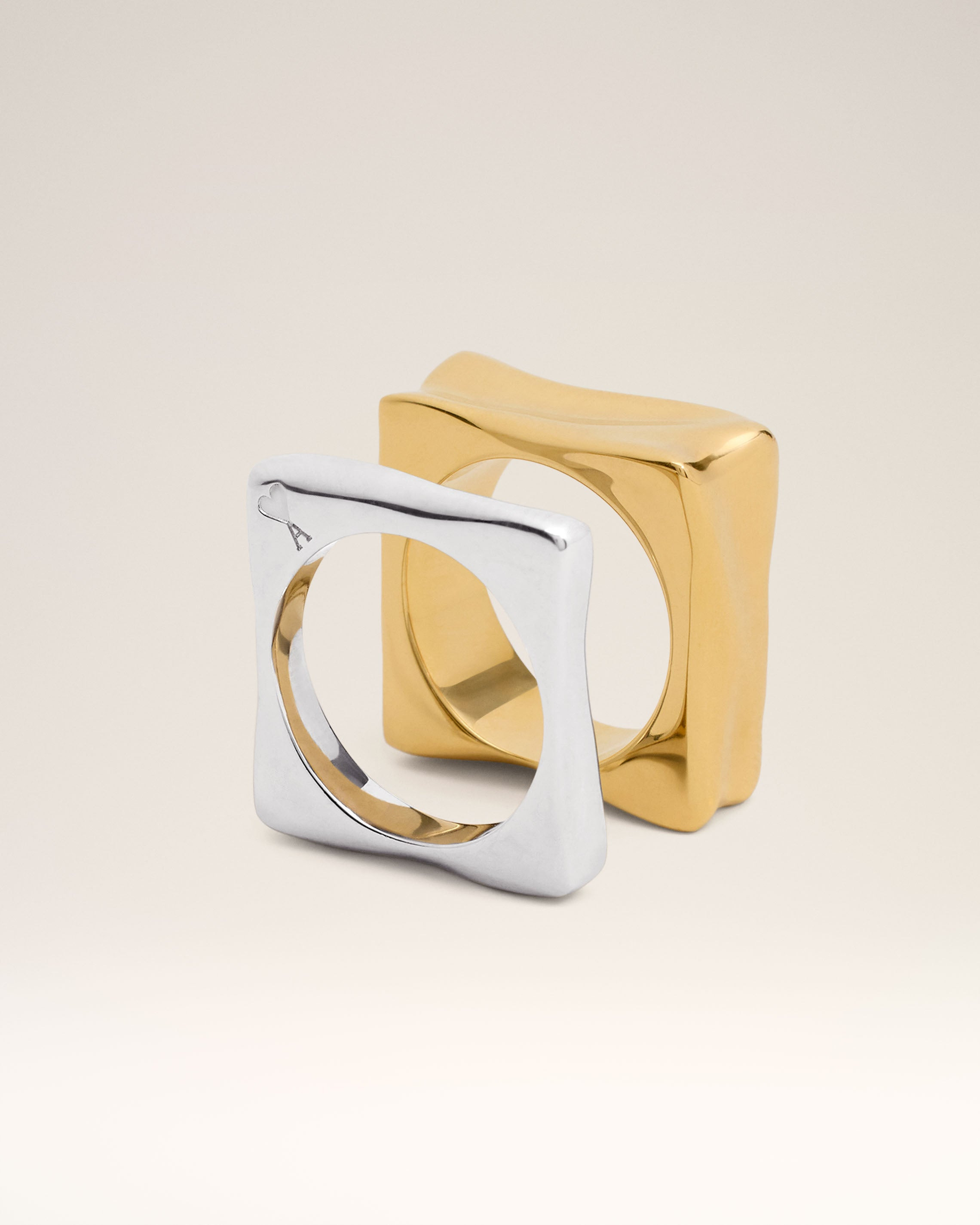 GOLD BRASS DUNE RING - 1