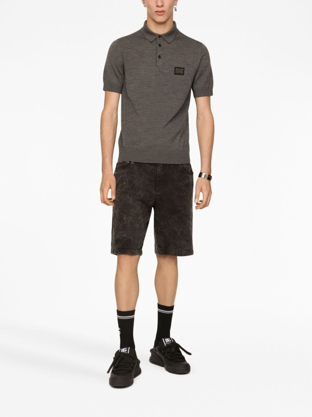 DG Essentials wool polo shirt - 3