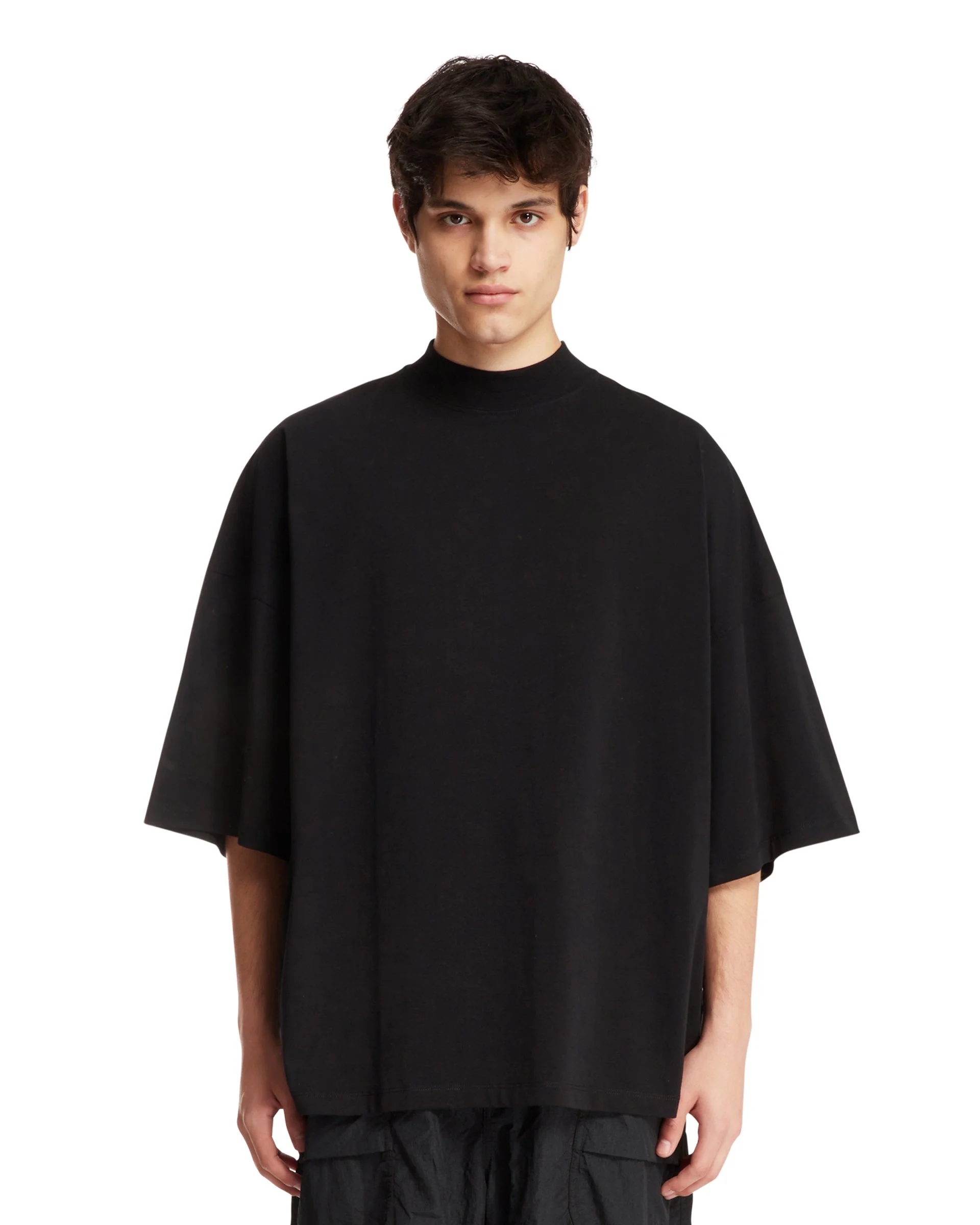 Black Crew-Neck T-Shirt - 1