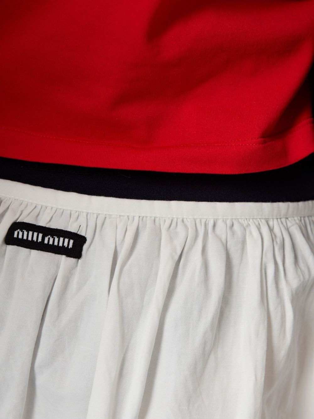 logo-print midi skirt - 6