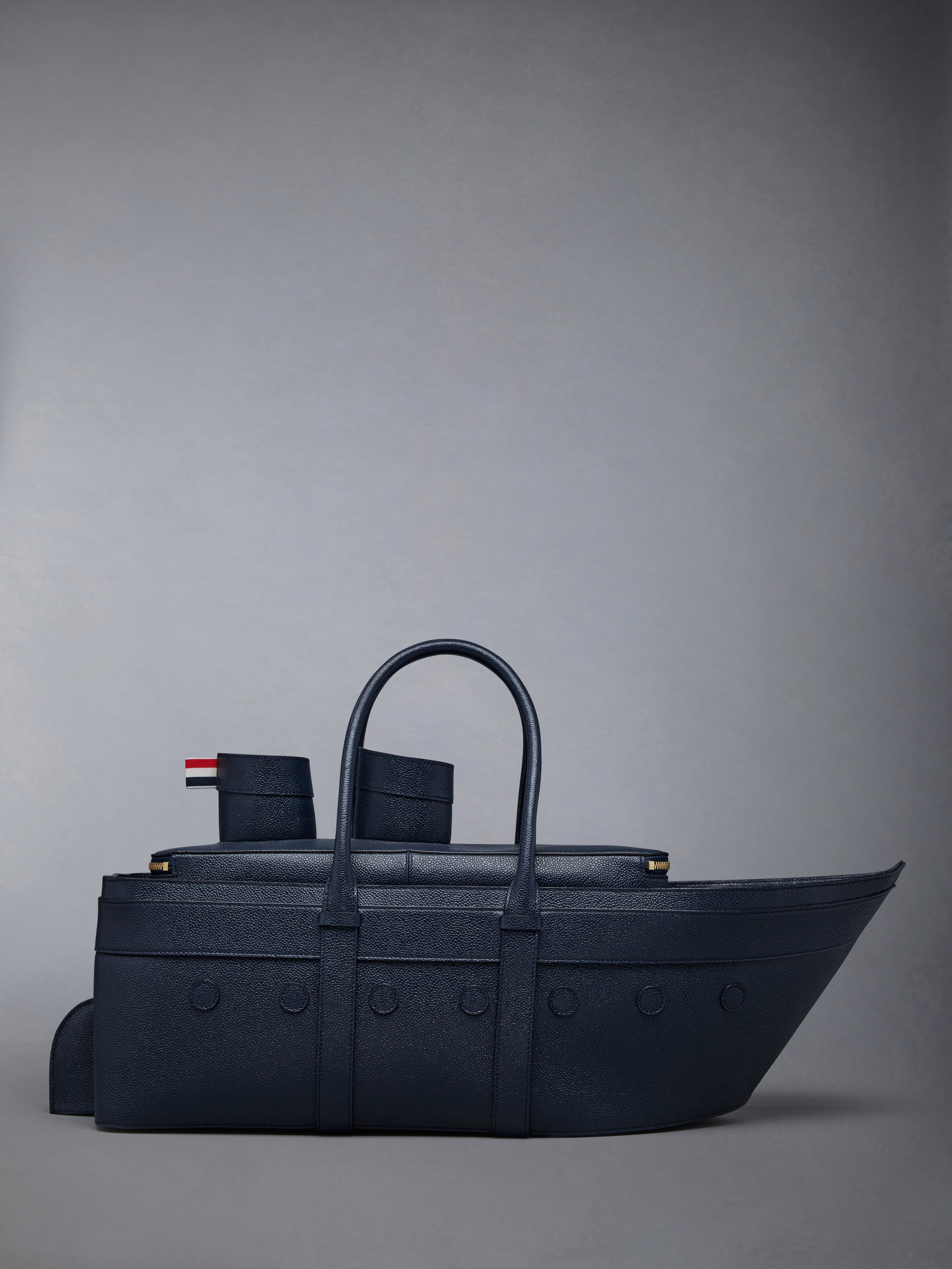 Pebble Grain Leather Cruise Liner Bag - 3