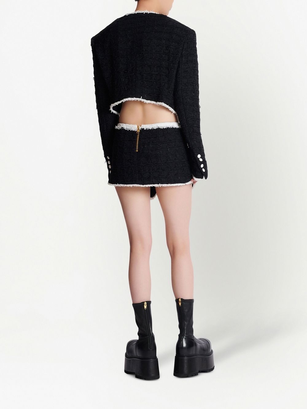 tweed mini skirt - 4