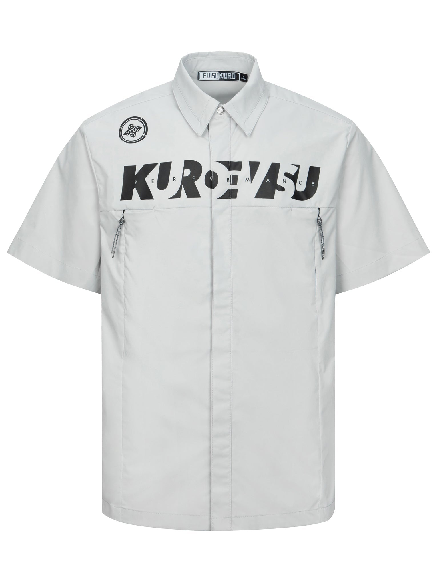 Logo and Kamon Print Regular Fit Short-Sleeves Shirt - 12