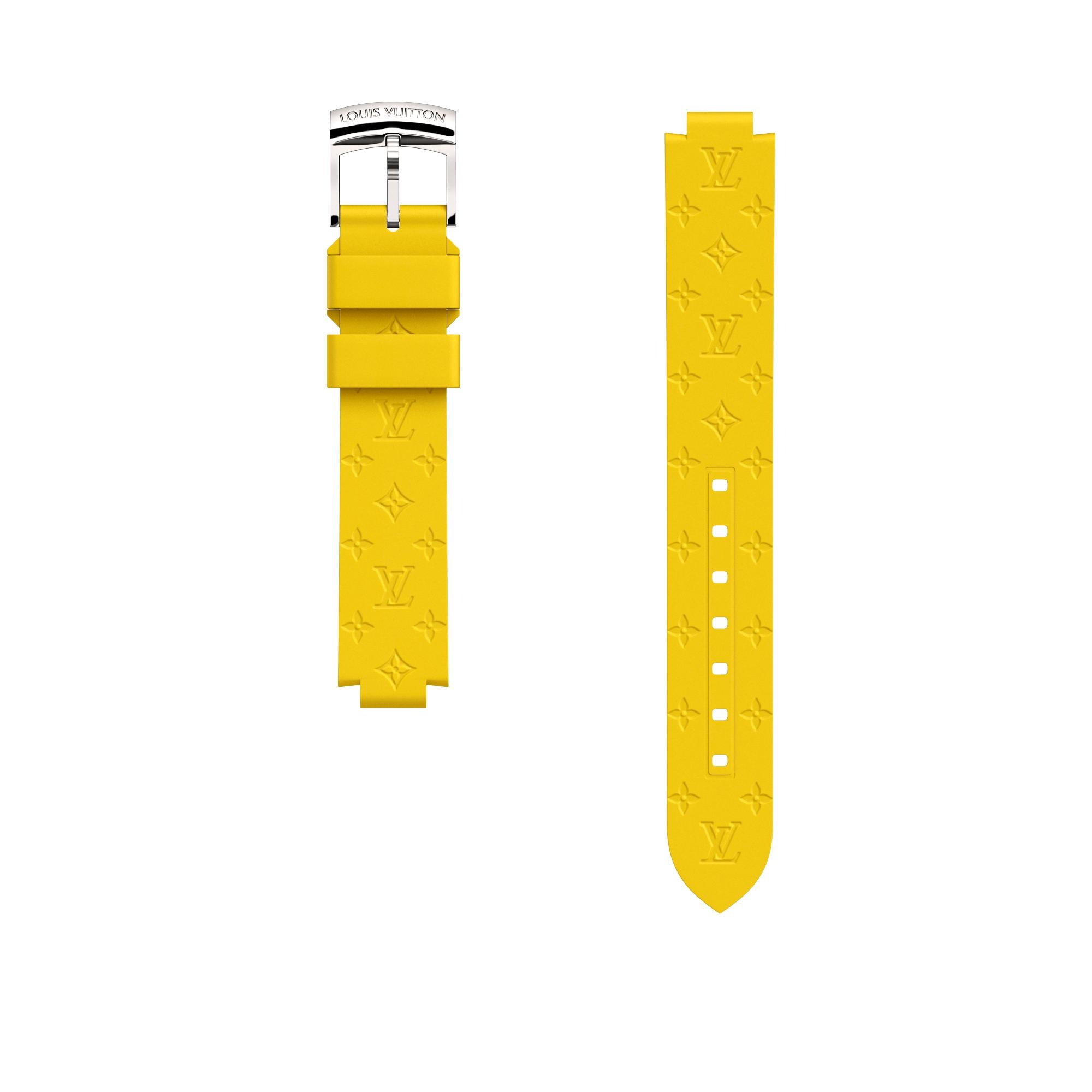 STRAP TAMBOUR RUBBER YELLOW S/S - 1