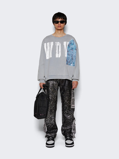 WHO DECIDES WAR Foil Leather Pant Coal outlook