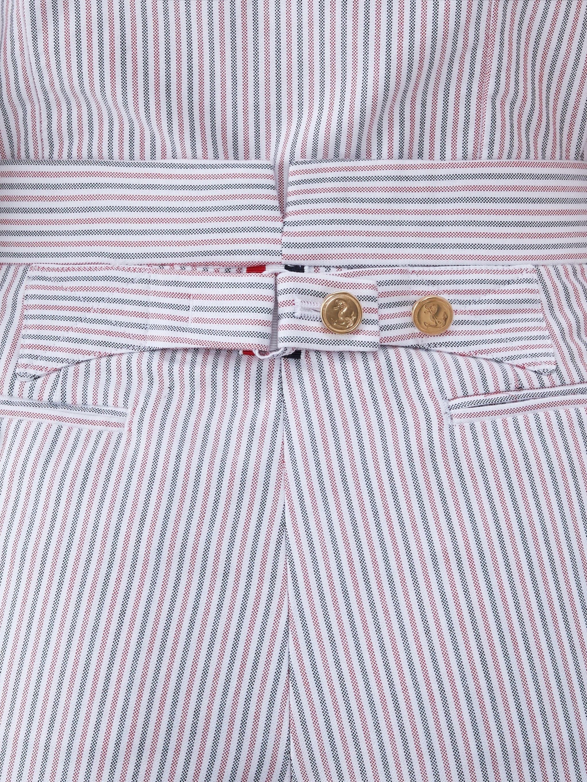 Stripe Oxford Classic Bermuda Shorts - 4