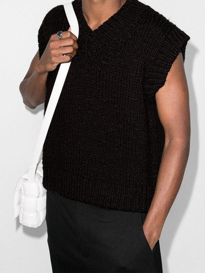 Bottega Veneta chunky-knit cap-sleeve jumper outlook