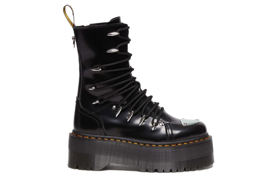 (WMNS) Dr. Martens Jadon Hi LTT Max Leather Platform Boots 'Black' 30964001 - 3