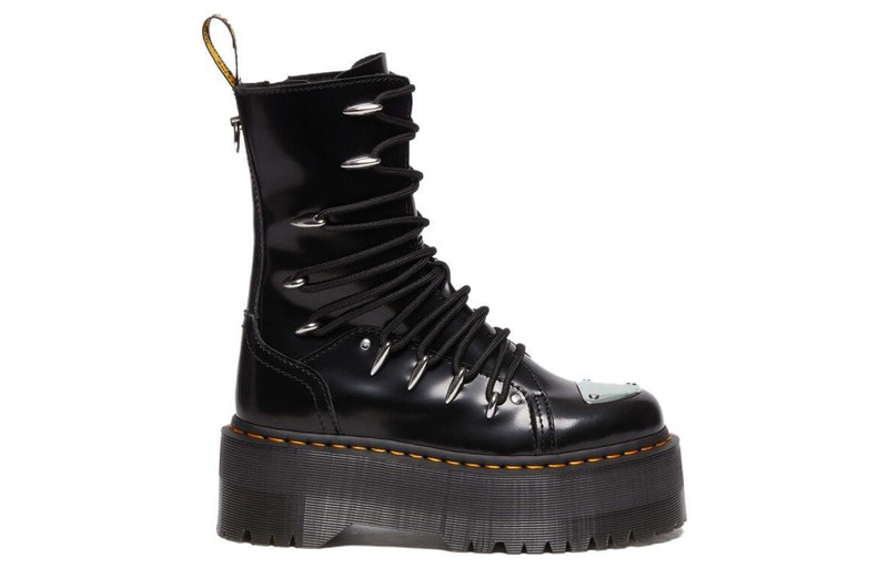 (WMNS) Dr. Martens Jadon Hi LTT Max Leather Platform Boots 'Black' 30964001 3