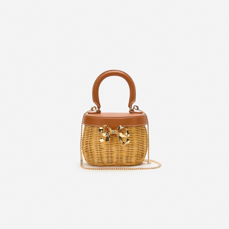 Rattan Bow Basket Bag 4