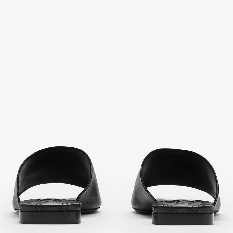 Burberry Leather Duck Slides - 3