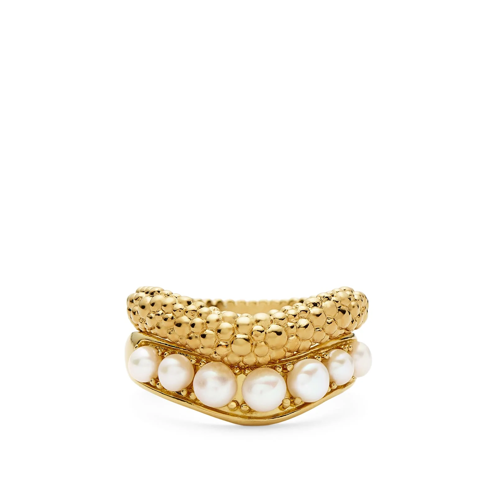 Missoma Pearl Baya Stacking Ring Set - 1