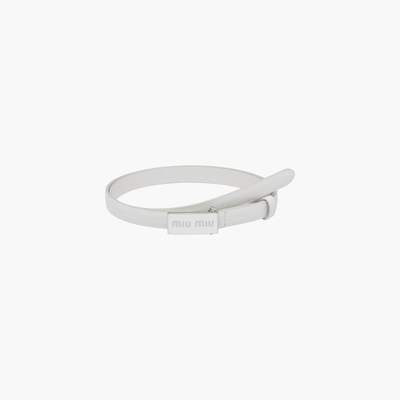 Brushed leather belt - 2